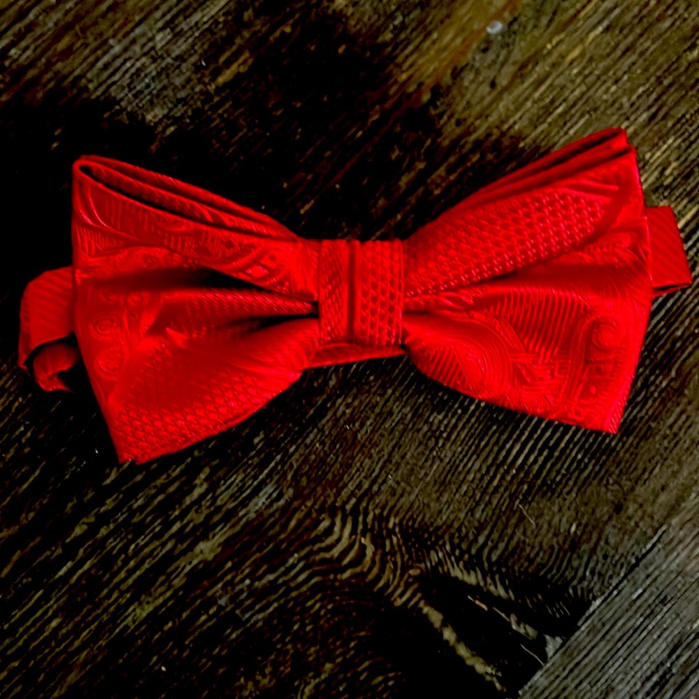 ❤️5/$25 New Stacy Adam’s Red Bow Tie
